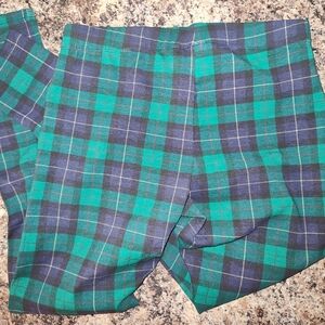 Women's green and navy leggings.  Size Small. Excellent condition